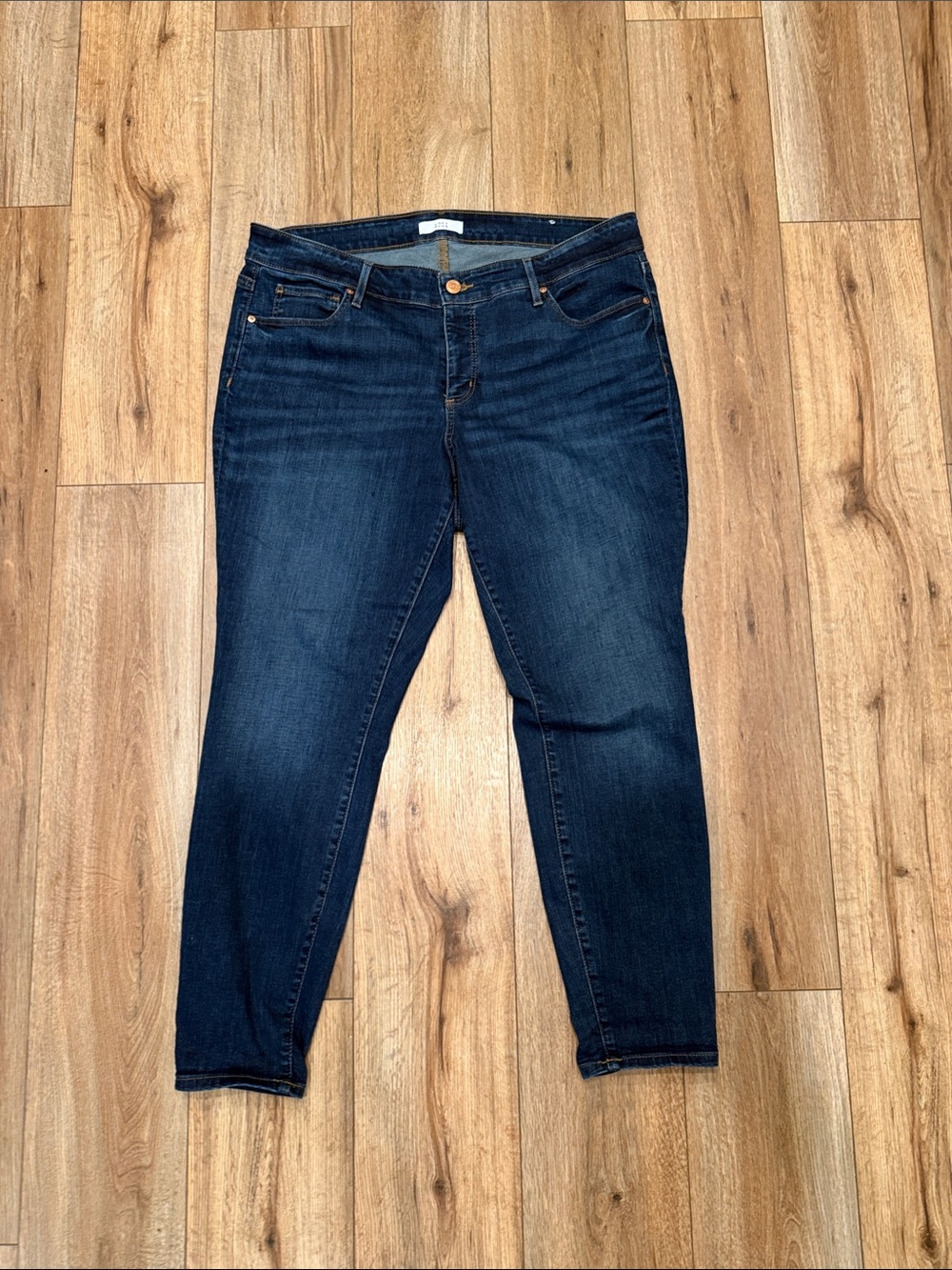 LOFT PLUS NWOT Modern Skinny Dark Cuffed or Uncuffed Slim Pockets Stretch Jeans